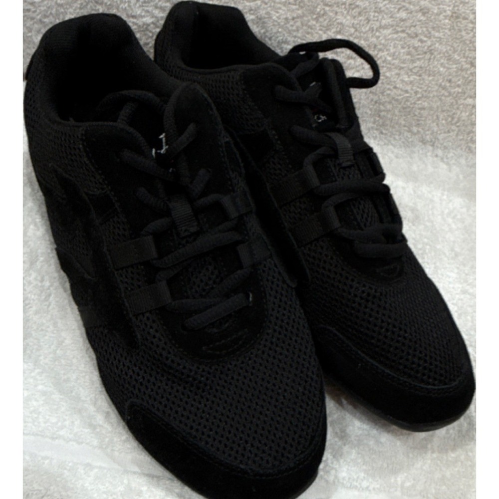 Very Fine Unisex Black Jazz Hip Hop Dance Shoes Size 8.5 VFSM012